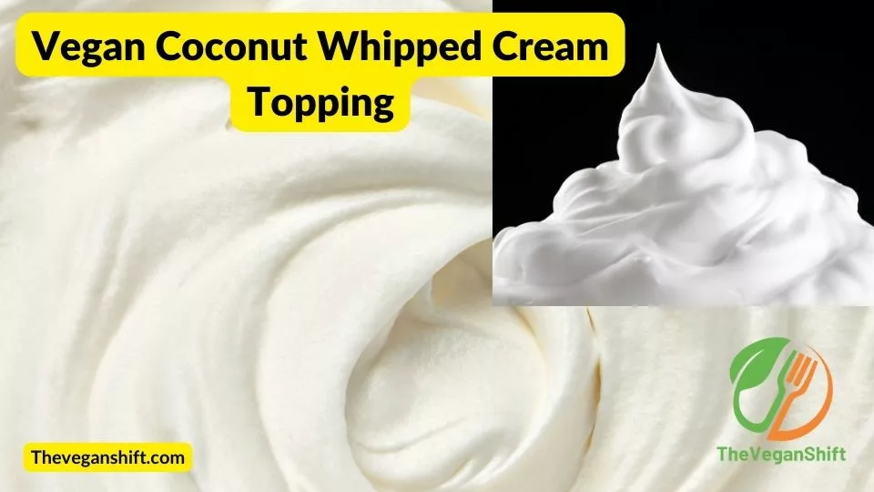 This simple Vegan  Coconut whipped cream recipe is delicious and easy to make. It is a perfect match for all sorts of vegan desserts.