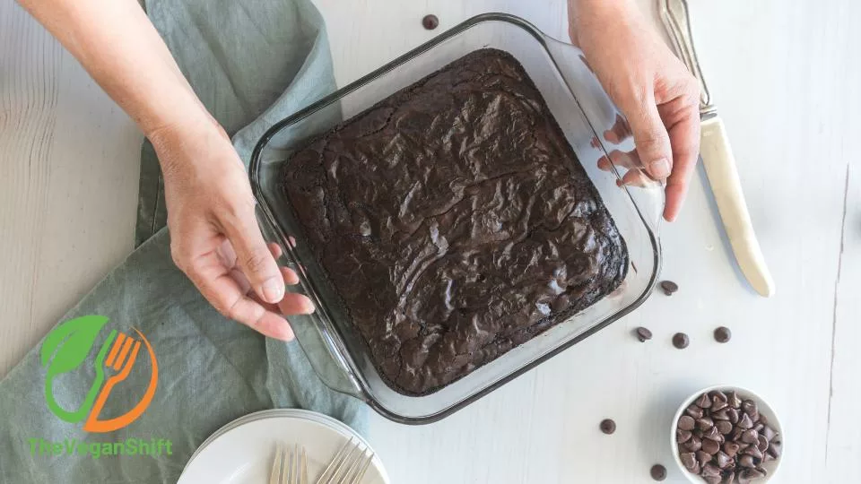 Baking brownies
Set the oven to 160 °C (320 °F) for forced air or 180 °C (350 °F) for standard air ovens. Use parchment paper or baking paper to line an 8-inch square pan.