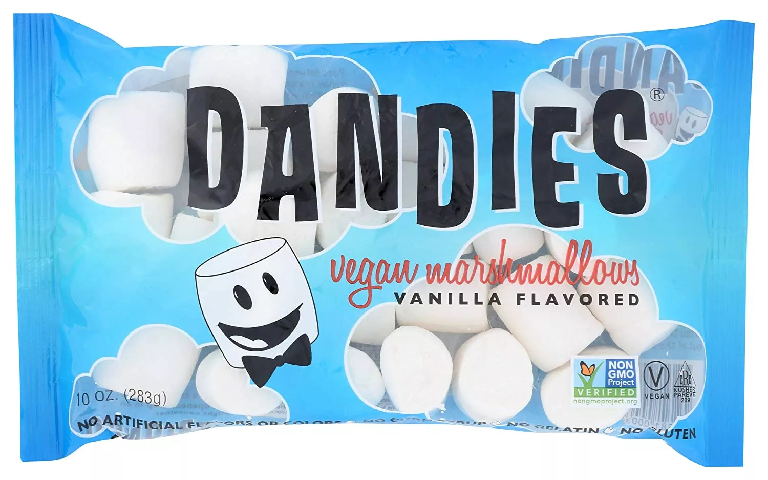 Dandies manufactures both regular-sized and miniature marshmallows. Given its popularity, this brand is probably the easiest to locate.