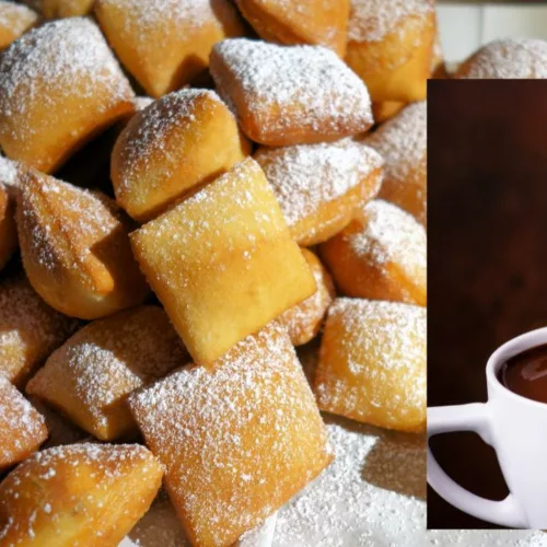 how to make baked vegan beignet with chocolate sauce
